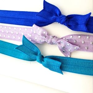 3/$20 set of 3 baby girls bow headband hair accessories, Size Newborn NB